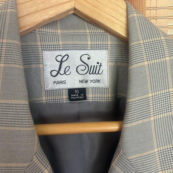 Grey Vintage Plaid Blazer - Picture 4 of 10